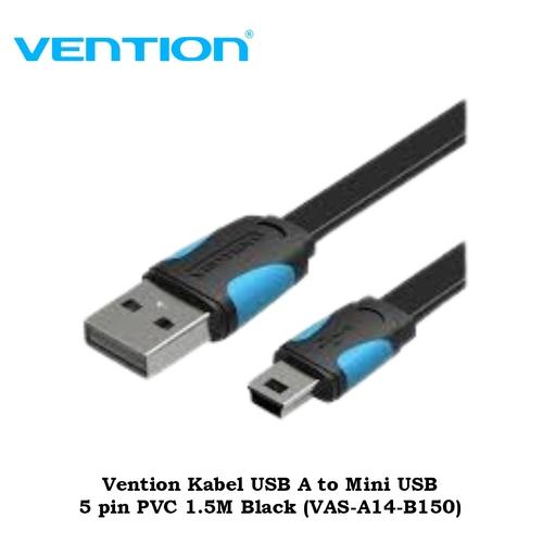 Gambar Vention Kabel USB A to Mini USB 5 pin PVC 1.5M Black (VAS-A14-B150) dari Java Computer Samarinda Kota Samarinda Tokopedia