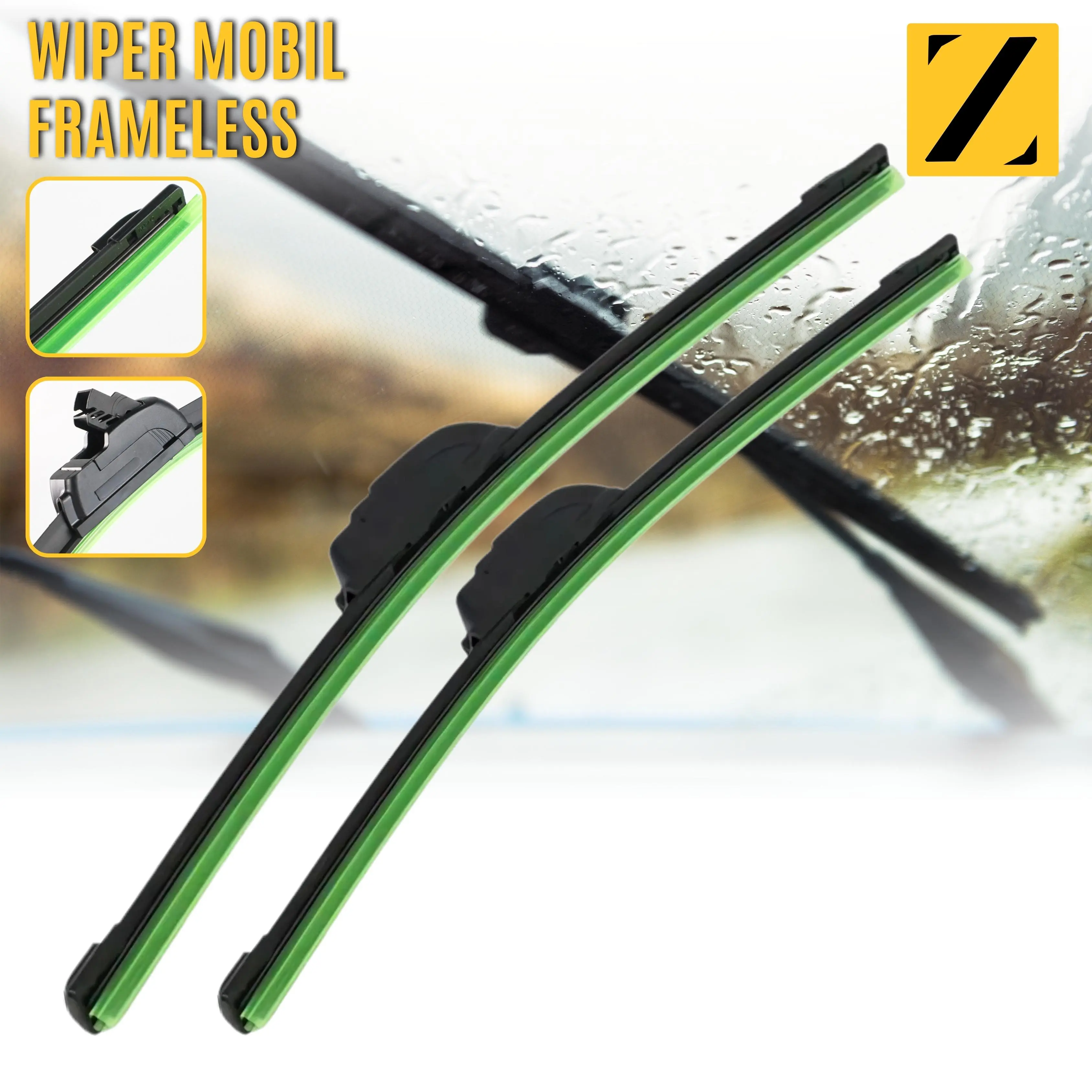 Wiper Blade Mobil Frameless 14inch - 26inch