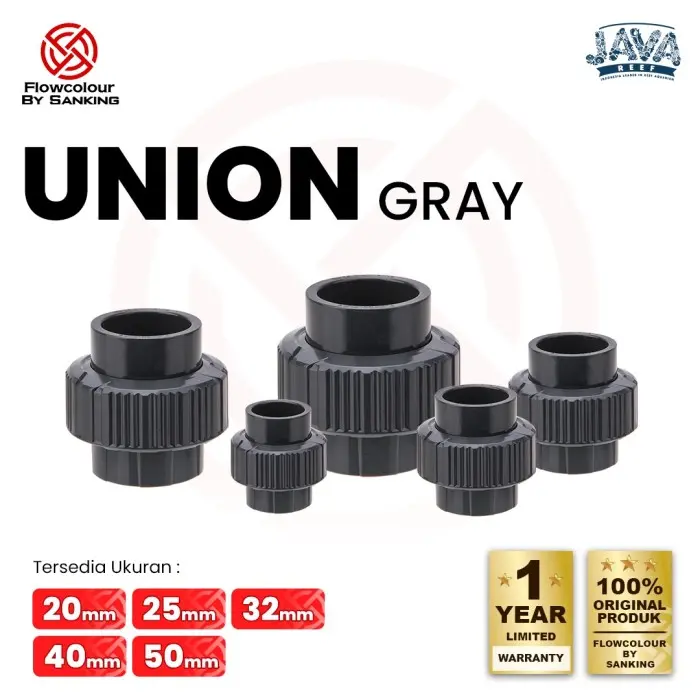 Gambar 【ORIGINAL】 Flowcolour Union Water Mur / Watermur Pipe U – PVC by San King Pipa Sanking - Gray, 20mm dari Java Petco Jakarta Barat Kota Administrasi Jakarta Barat 2 Tokopedia