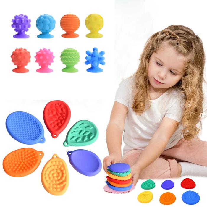 6 Piezas De Piedras Sensoriales De Silicona, Juguetes Anti-estrés Para Aliviar La Ansiedad, Perfectos Para Niños Con TDAH O Autismo, Regalo Ideal Para Viajes Y Escuela
