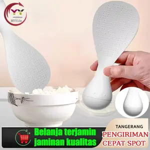 Centong Nasi Sendok Nasi Plastik Centong Bisa Berdiri Rice Cooker Spoon Centong Nasi Anti Lengket