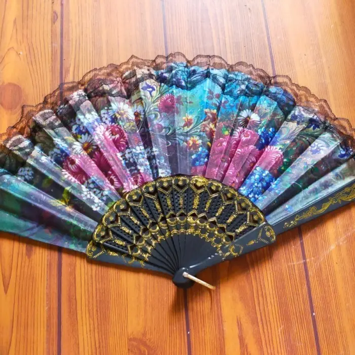 Kipas tangan / kipas lipat / kipas kain / kipas jepang 1Pcs saja