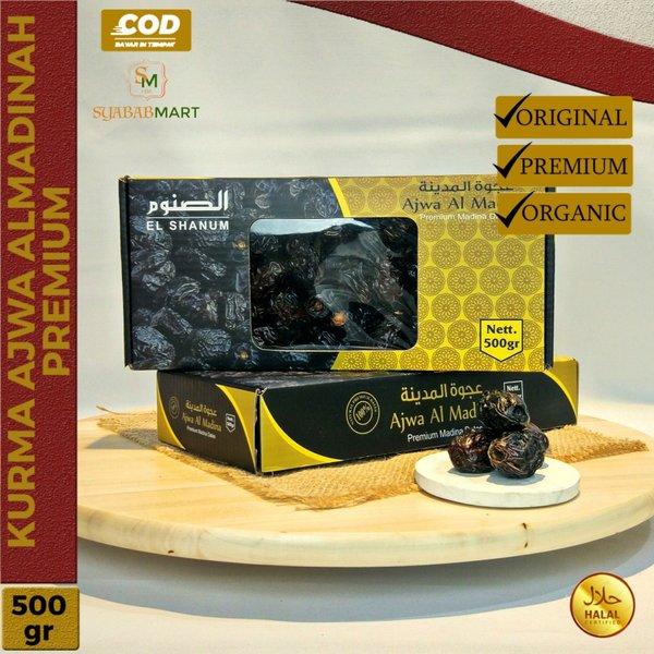 Kurma Ajwa 500 Gram Asli Madinah Premium / Kurma Nabi Ajwa Premium Original Saudi Arabia