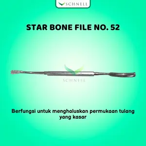 Star Bone File Dua Sisi/Kikir Tulang Dental Star - Dental Instrument