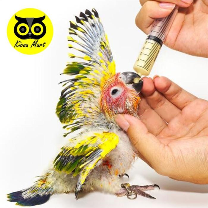 Spuit suntikan lolohan anakan piyik burung unggas 10ml plus selang 3