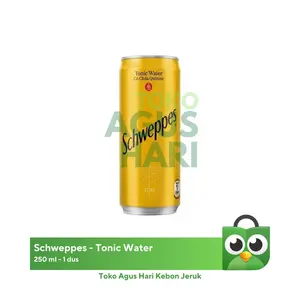 SCHWEPPES TONIC WATER / SODA WATER, 1 DUS ISI 24 KALENG 330 ML [TERBARU[TERLARIS[ORIGINAL[ASLI]
