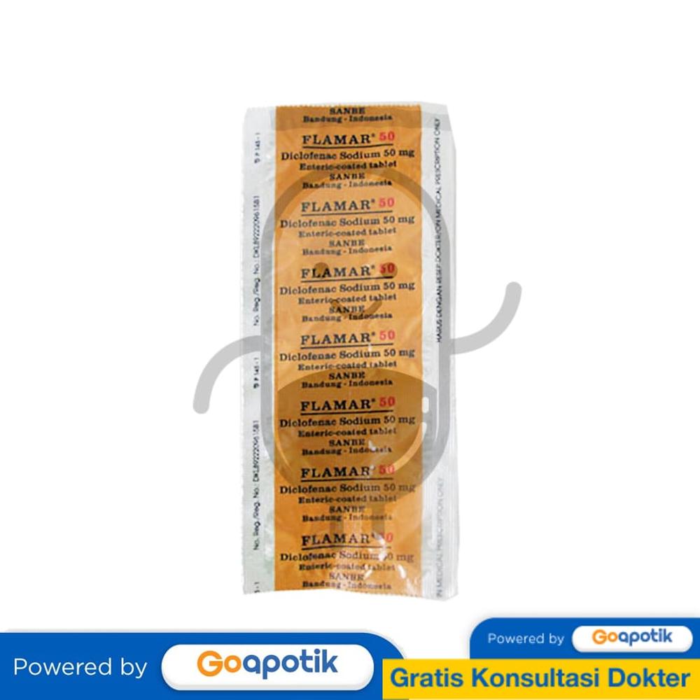 FLAMAR 50 MG STRIP 10 TABLET