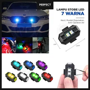 LAMPU LED KEDIP SEPEDA MOTOR MOBIL LED USB MODEL PESAWAT KODE 1101