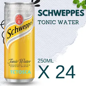 TONIC WATER SCHWEPPES 250ML 1 KARTON ISI 24 PCS [TERBARU[TERLARIS[ORIGINAL[ASLI]