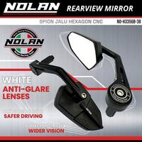 Gambar NOLAN Spion Jalu Hexagon H3356B-38 Kaca Putih Bahan Full Aluminium Alloy Universal Motor dari Nolan Motoparts Store Kota Administrasi Jakarta Barat 1 Tokopedia