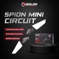 Gambar NOLAN Spion Mini Circuit  H3450B-55 Kaca Putih Bahan Full Aluminium Alloy Universal Motor dari Nolan Motoparts Store Kota Administrasi Jakarta Barat 2 Tokopedia