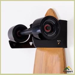 POFET Skateboardwandhouder – Stevig Ijzer, Met EVA-bescherming, Voor Verticale Opslag Van Boards