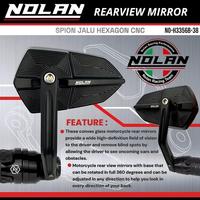 Gambar NOLAN Spion Jalu Hexagon H3356B-38 Kaca Putih Bahan Full Aluminium Alloy Universal Motor dari Nolan Motoparts Store Kota Administrasi Jakarta Barat 3 Tokopedia