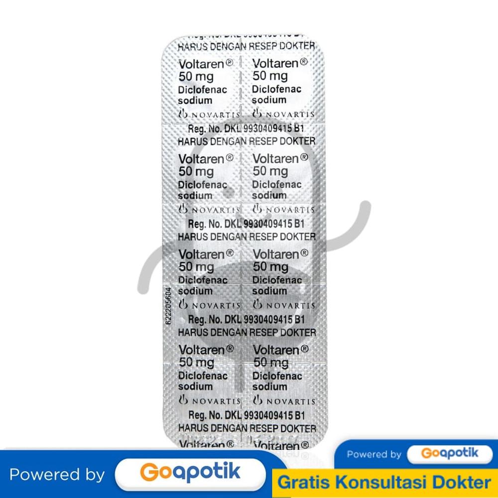 VOLTAREN 50 MG STRIP 10 TABLET