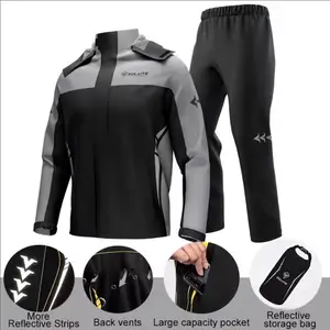 SULAITE Waterproof Rainwear Motorcycle Rain Coat With Cover Jas Hujan Pemotor