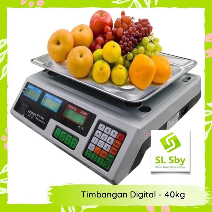 Gambar TIMBANGAN DIGITAL 30 KG TIMBANGAN TEPUNG BUAH LAYAR LED SLV dari SL SBY_NEW Kota Surabaya Tokopedia