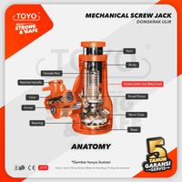 Gambar Screw Jack / Dongkrak Ulir Botol 10 Ton TOYO dari toyohoist.co.id Kota Administrasi Jakarta Pusat 2 Tokopedia