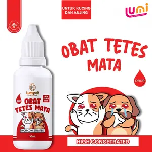 LUMIPET Tetes Mata Kucing dan Anjing Mengatasi Mata Kering, Iritasi Sakit Mata Merah, dan Gatal Anti Radang Infeksi Belekan
