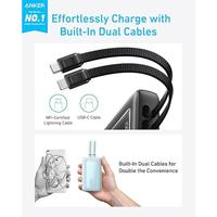 Gambar Anker Zolo Power Bank 10.000mAh 30W Max Fast Portable Charger with Built-in USB-C and MFi Certified Lightning Cables - A1680 - Putih dari Anker Official Medan Kota Medan 3 Tokopedia