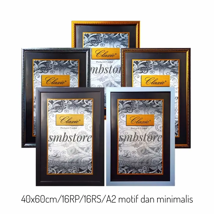 Bingkai Frame Figura Pigura Foto 40X60/16Rs/16Rp/A2 Motif , Minimalis ...
