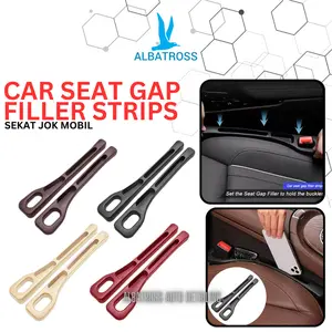 Albatross Car Seat Gap Filler Strips Pengisi Celah Kursi Mobil Anti Bocor Sekat Jok dengan Spons Elastis Hitam Cokelat Beige Merah 40x6.5x3.5cm - Pengaman