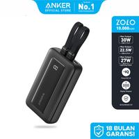 Gambar Anker Zolo Power Bank 10.000mAh 30W Max Fast Portable Charger with Built-in USB-C and MFi Certified Lightning Cables - A1680 - Putih dari Anker Official Medan Kota Medan 1 Tokopedia