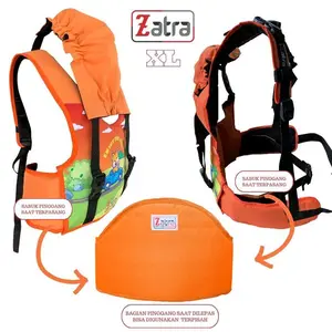 Sabuk Bonceng Anak Zatra Type XL Jumbo Untuk Anak Usia 5-12 Tahun Sabuk Boncengan Anak di Motor Depan atau Belakang, Safety Belt di Mobil, Gendongan - Riding Orange terbatas