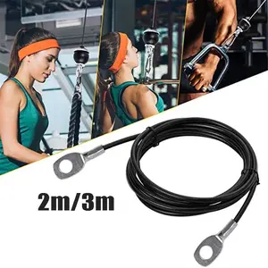 2/3M Tali Kabel Gym Heavy Duty Bahan Baja Fitness Aksesoris Kabel Sling Gym Untuk Rumah