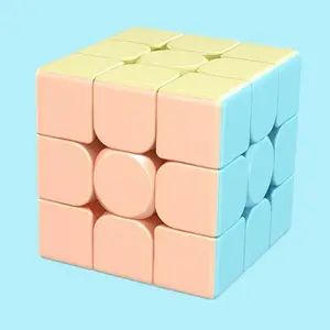 (CFC) PUZZLE CUBE SOFT PASTEL COLOR 3X3 mainan anak fidget logika ketangkas