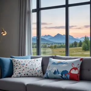 Sarung Bantal Dan Sarung Guling Motif anak karakter Katun Disperse LP