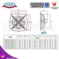 Gambar CKE Kipas Exhaust Fan Extra Strong 20 Inch Penyedot Udara Heavy Duty dari CKE Fan Official Kota Administrasi Jakarta Barat 3 Tokopedia