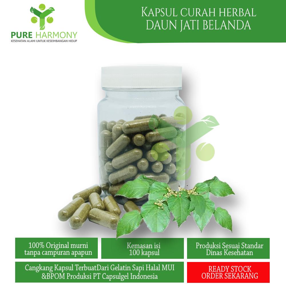 DAUN JATI BELANDA 100 kapsul herbal Pelangsing Keputihan Detoks Diare [PRODUK TERBAIK] [TERPERCAYA]