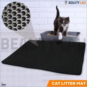 KESET KARPET PASIR KUCING ALAS PASIR KUCING CAT LITTER MAT WATERPROOF