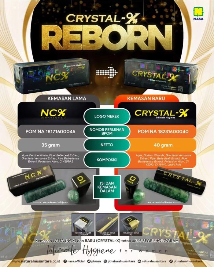 Crystal X Nasa Original Bpom Scan Barcode Aktif - Ncx Asli Nasa Bpom