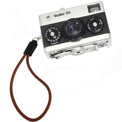 Tracolla da collo in pelle per fotocamere pellicola Rollei 35