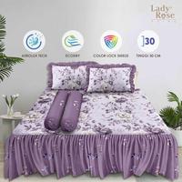 Gambar Lady Rose Prime - Bed Cover Set King 180x200 Tinggi 30Cm Rumbai - Latifa dari Lady Rose Sprei Kab. Bandung 2 Tokopedia