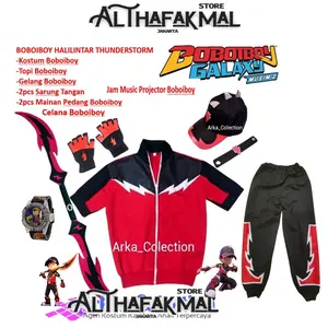 Baju Jacket Celana Boboiboy Halilintar Boboiboy Thunderstorm
