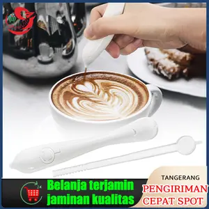 Coffee Latte Art Etching Pen Electic Alat Lukis Gambar Kopi Termurah