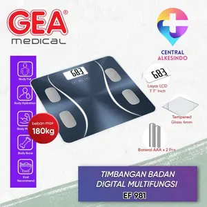 Timbangan Badan Digital Body Fat EF 981 GEA Monitor Lemak Central Alkesindo