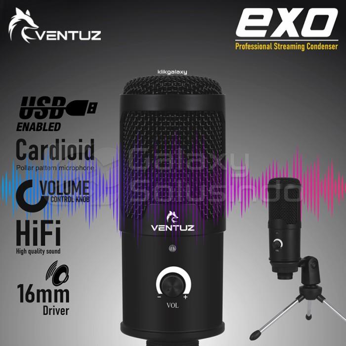 Gambar VENTUZ Exo Condenser Michropone with Stand dari GASOL DINOYO MALANG Kota Malang Tokopedia