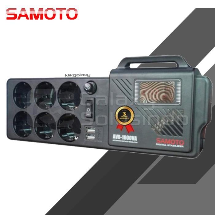 Gambar SAMOTO AVR1000G - 1000VA Relay Control With LED Display Germany Socket Stabilizer dari Gasol Maspion Square Surabaya Kota Surabaya Tokopedia