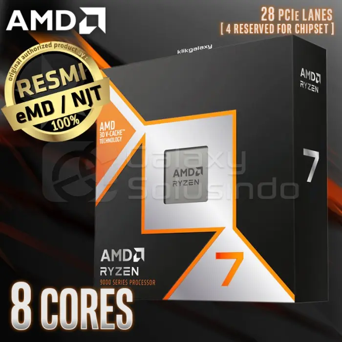 AMD Ryzen 7 9800X3D 8 Cores 16 Threads AM5 Processor 0