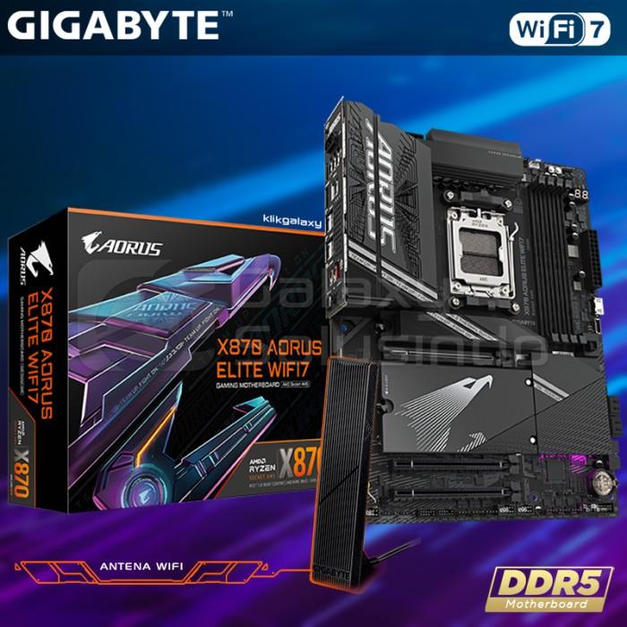 Gambar Gigabyte X870 AORUS ELITE WIFI7 - AM5 X870 DDR5 Motherboard dari GASOL MALANG Kota Malang Tokopedia