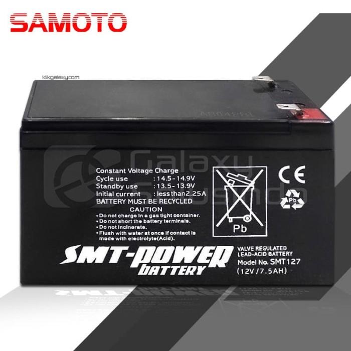 Gambar UPS battery - SAMOTO SMT127 SLA 12V / 7,5AH dari Galaxy Solusindo Kota Malang Tokopedia