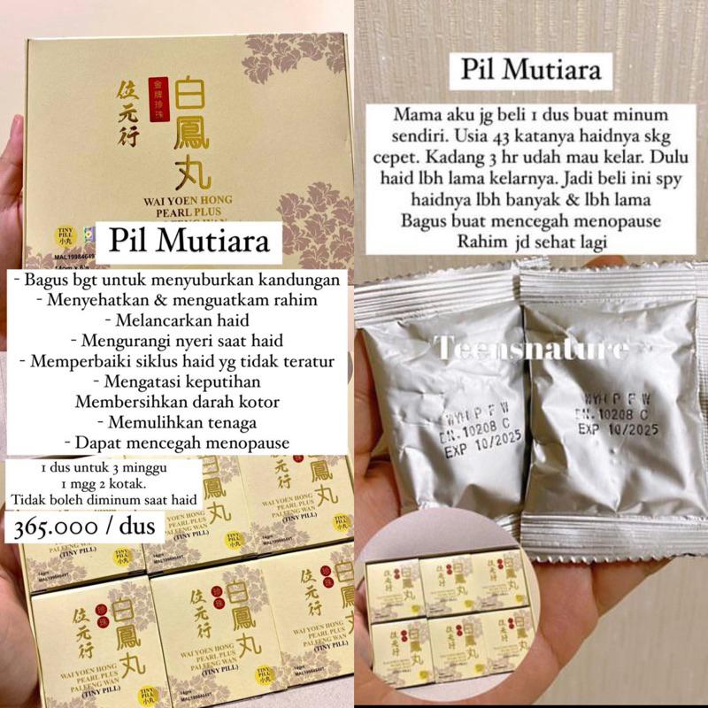 PilMutiara untuk Haid dan Menopause Penang