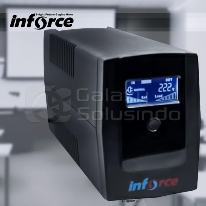 Gambar INFORCE IF-650VA UPS 650VA With AVR and LCD Display dari GASOL SUMBERSARI Kota Malang Tokopedia