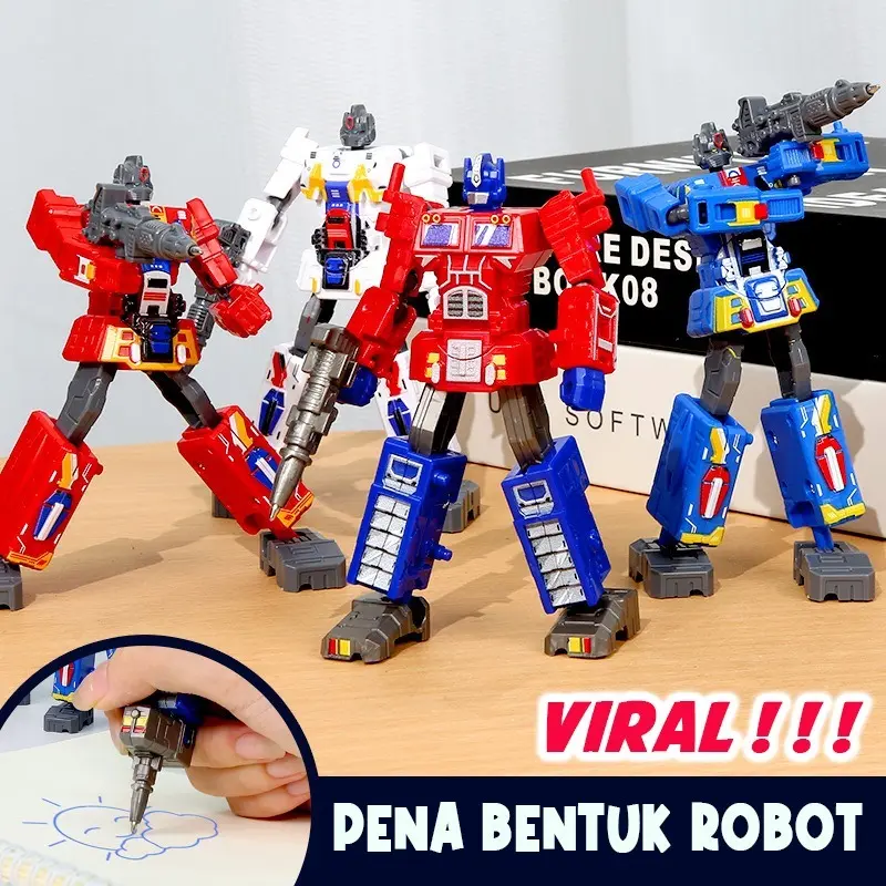 Pen Robotic Mainan Bolpoin Bisa Jadi Robot Pen Robotic 2in1