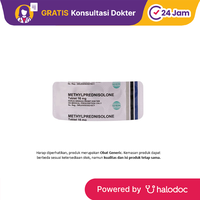 Gambar Methylprednisolone 16 mg 10 Tablet - Anti Inflamasi - Halodoc dari Apotek Medika Prima Tambora Kota Administrasi Jakarta Barat 1 Tokopedia