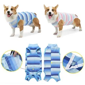 [112015] Baju Steril Pasca Operasi Recovery Jumpsuit Anjing Kucing Cat Dog Belly Cover Pajamas