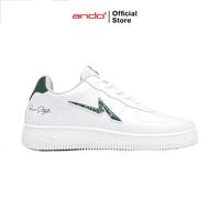 Gambar Ando Official Sepatu Sneakers Curtiz Duo Pria Dewasa - Putih/Hijau - 39 dari Ando Official Store Kota Bekasi 1 Tokopedia
